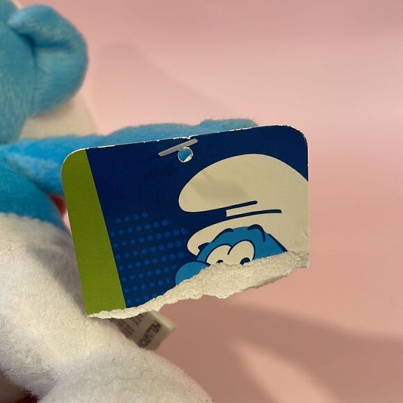 SMURF The Smurfs 11" Plush 2013 Kelly Toys NWT Excellent Condition Blue & White - Picture 7 of 9